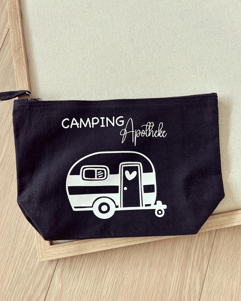 Kulturtasche „Amelie“ – Camping-Apotheke in Schwarz