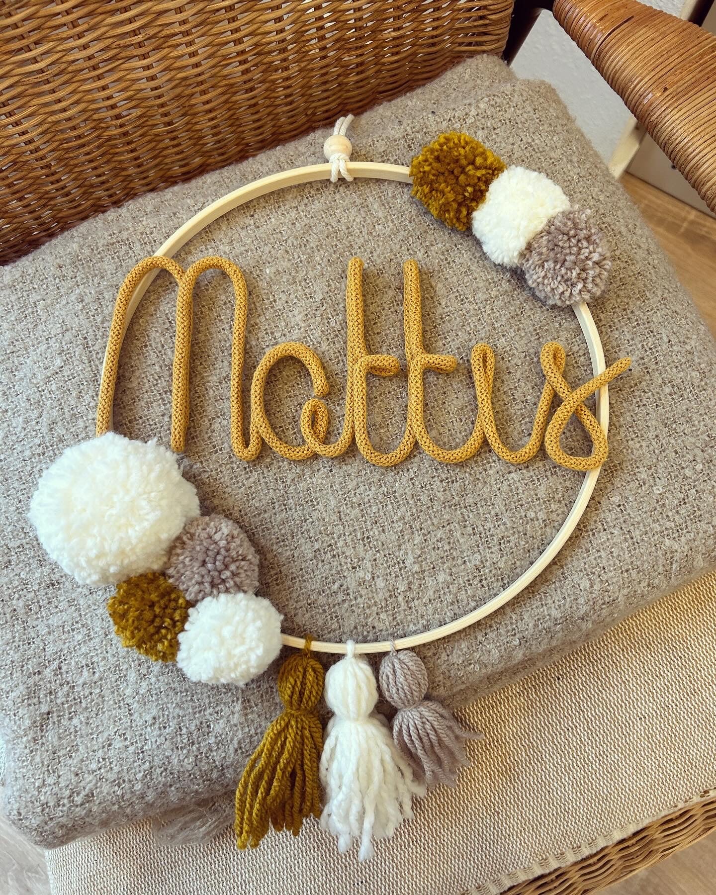 Traumfänger - Senfgelb - Loveda - Handmade with Love