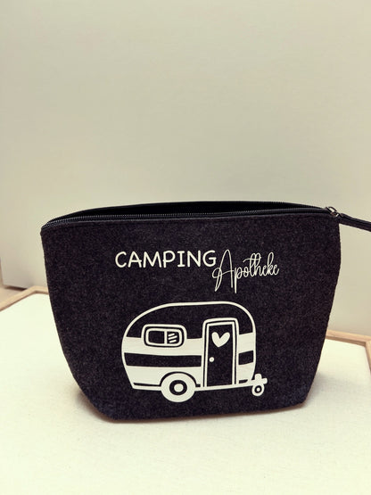 Kulturtasche - Filz - Camping Apotheke