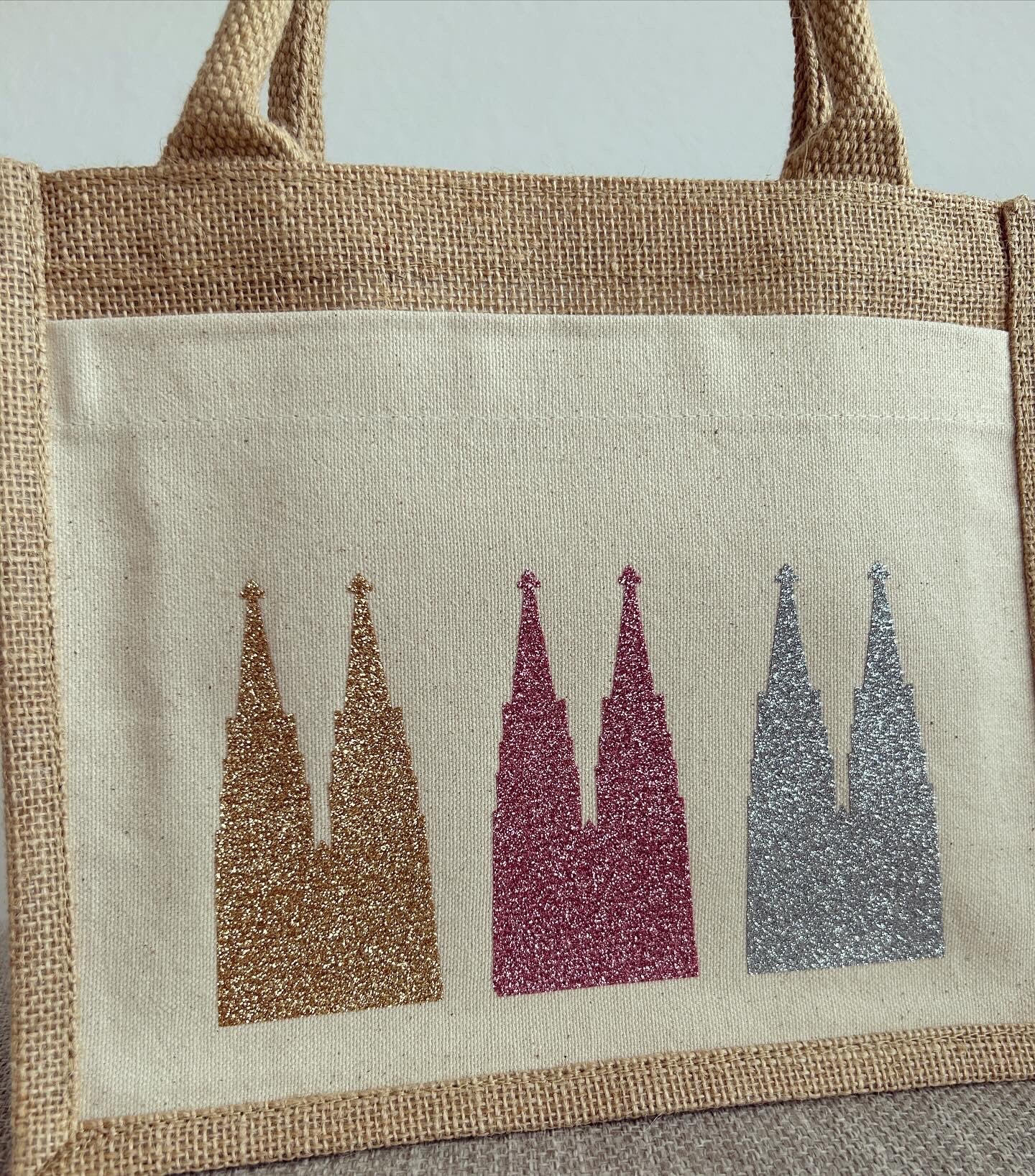 Jutetasche - Kölner Dom - Loveda - Handmade with Love