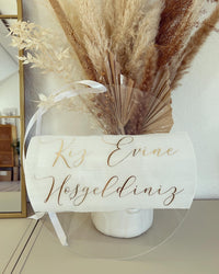 Türschild / Willkommensschild - Loveda - Handmade with Love