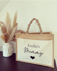 Jutetasche - Mommy - Loveda - Handmade with Love