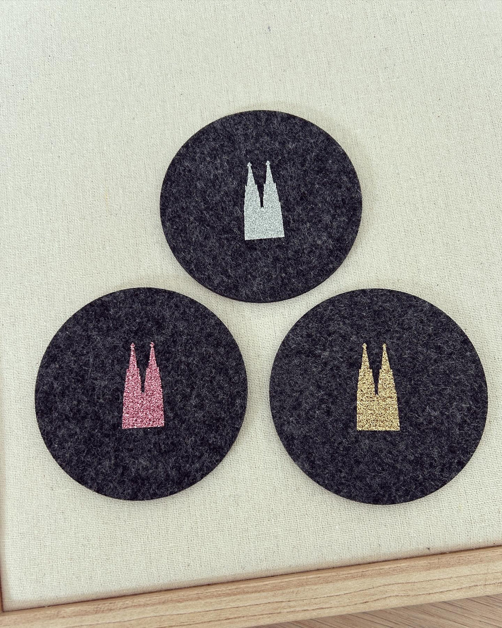 Filz Untersetzer - Kölner Dom - Loveda - Handmade with Love