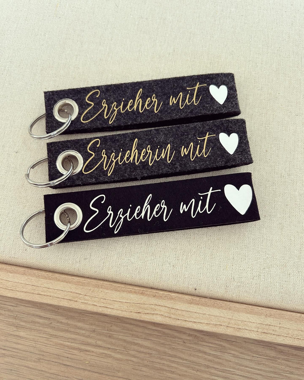Schlüsselanhänger - Erzieher/in mit Herz