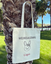Stoffbeutel - Wechselkleidung Hase - Loveda - Handmade with Love