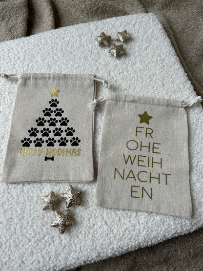 Säckchen - Frohe Weihnachten - Loveda - Handmade with Love