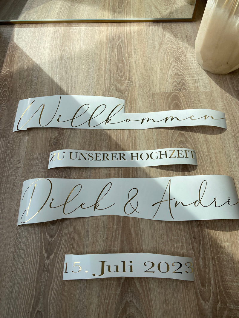 Sticker - Hochzeit - Loveda - Handmade with Love