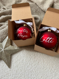 Weihnachtskugel 8cm - Beste - Loveda - Handmade with Love