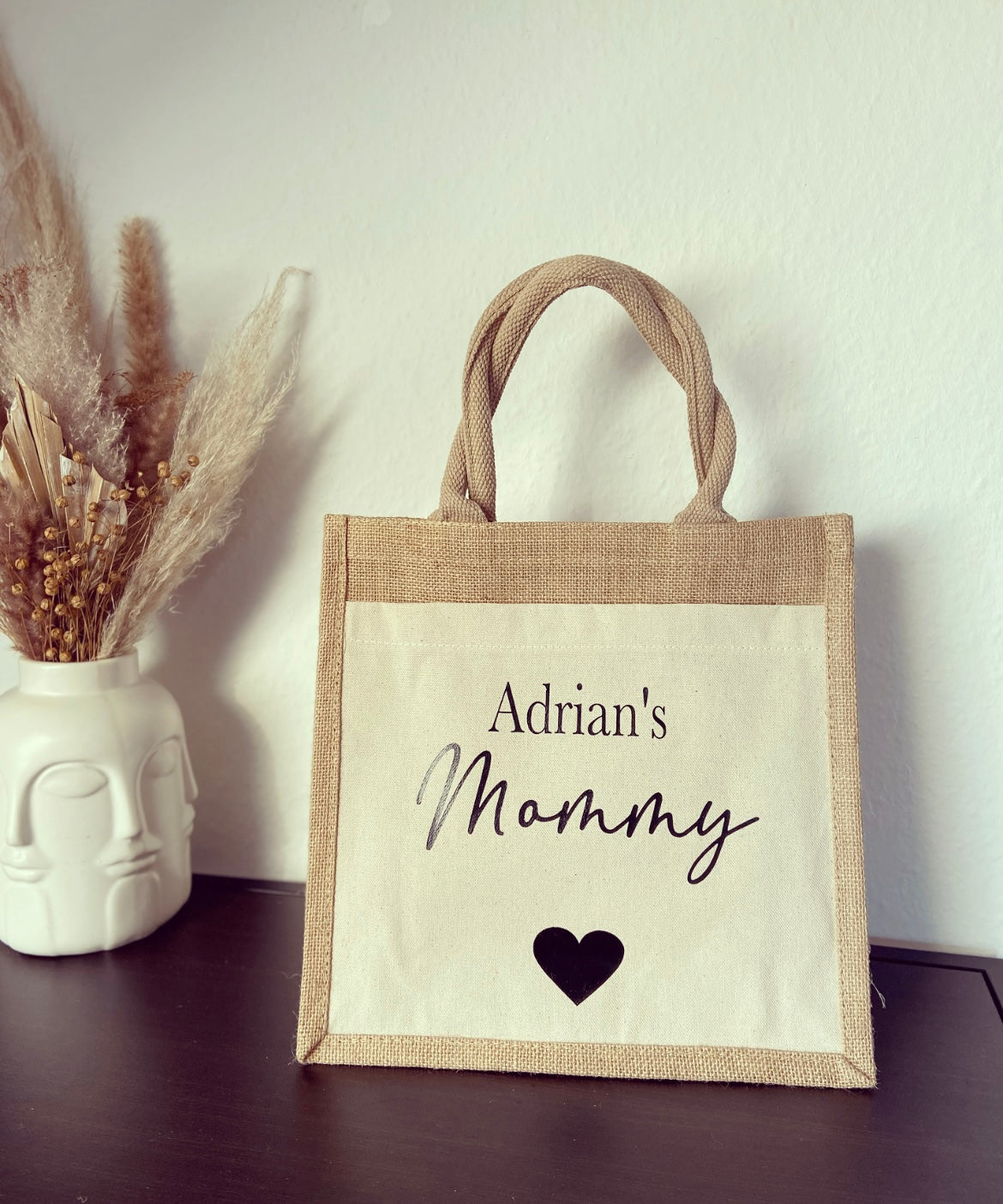 Jutetasche - Mommy - Loveda - Handmade with Love