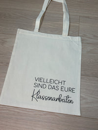 Stoffbeutel - „Klassenarbeiten“ - Geschenk für Lehrer
