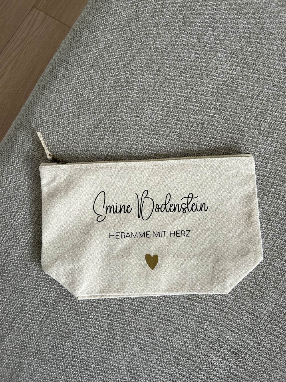 Kulturtasche - Hebamme - Loveda - Handmade with Love
