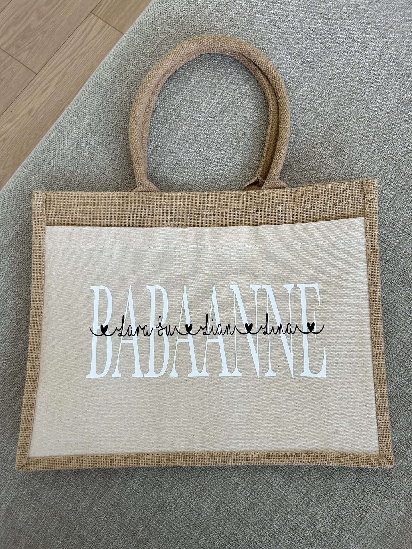 Jutetasche - Anneanne / Babanne - Loveda - Handmade with Love