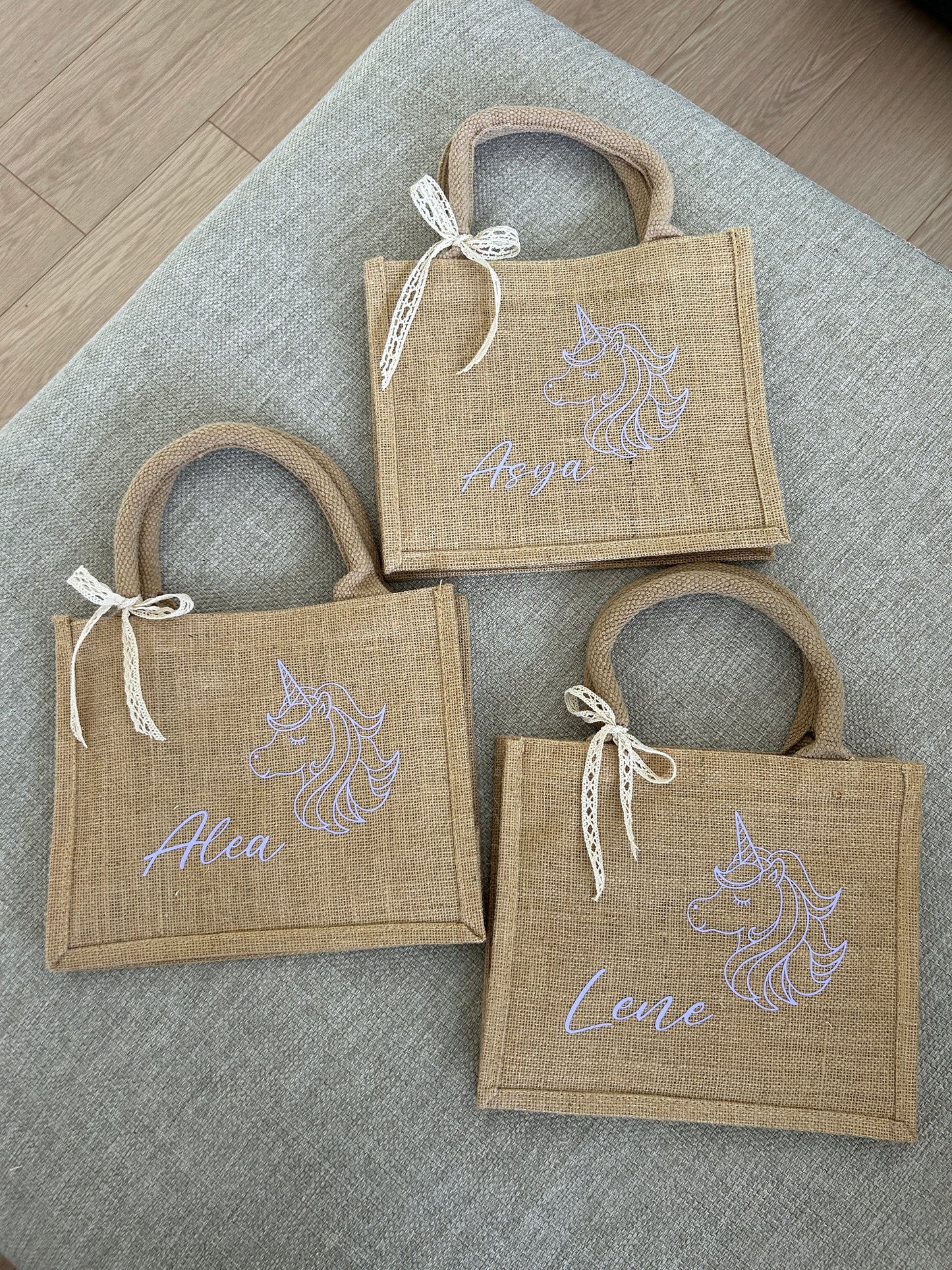 Jutetasche - Einhorn - Jute-Style - Loveda - Handmade with Love