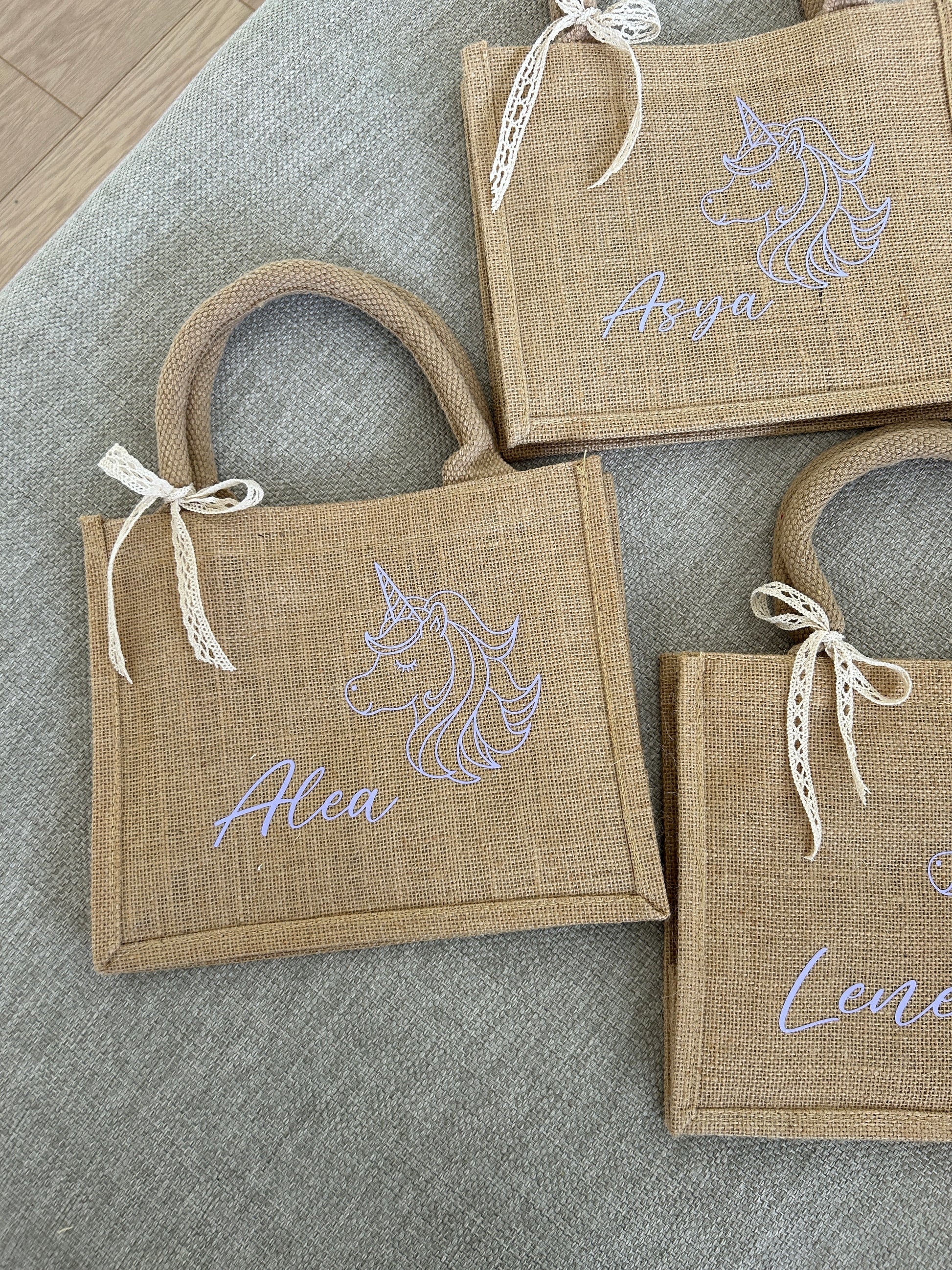 Jutetasche - Einhorn - Jute-Style - Loveda - Handmade with Love