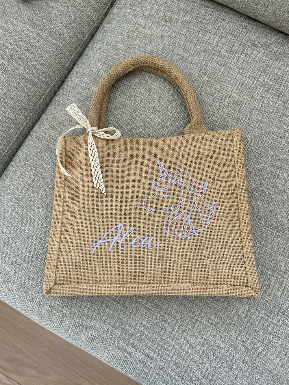 Jutetasche - Einhorn - Jute-Style - Loveda - Handmade with Love