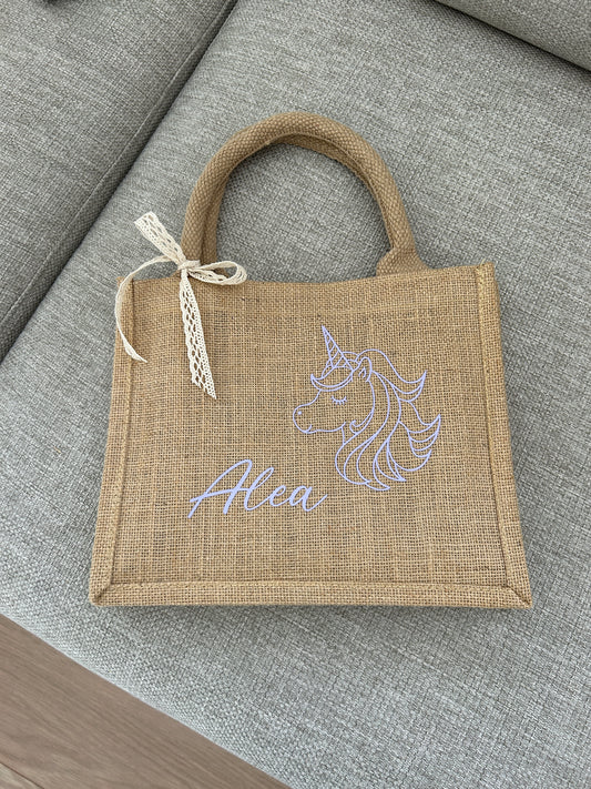 Jutetasche - Einhorn - Jute-Style - Loveda - Handmade with Love