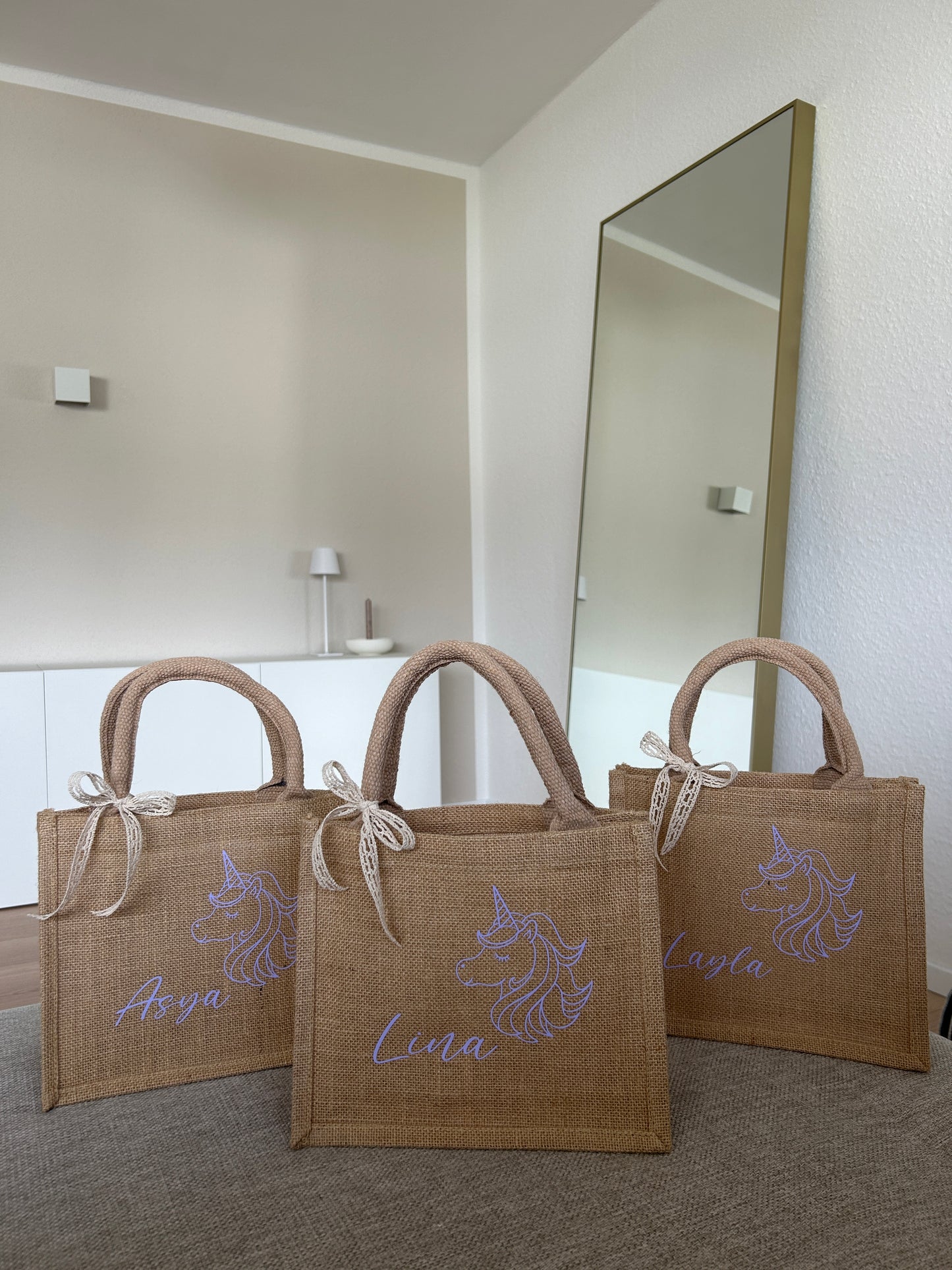 Jutetasche - Einhorn - Jute-Style - Loveda - Handmade with Love