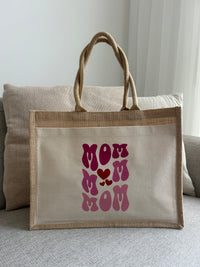 Jutetasche „Elisa“ – MOM im Retro-Look