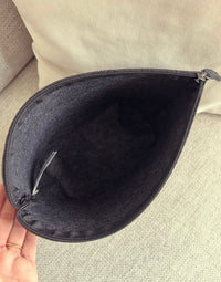 Kulturtasche „Marlene“ – Filz mit Initiale & Name