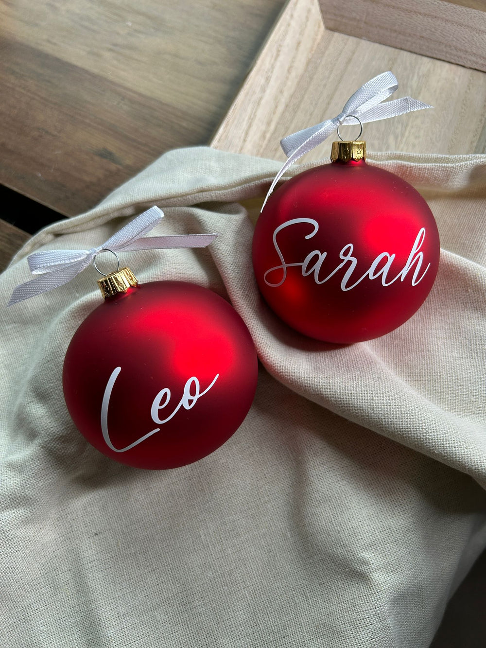 Weihnachtskugel 8cm - Rot