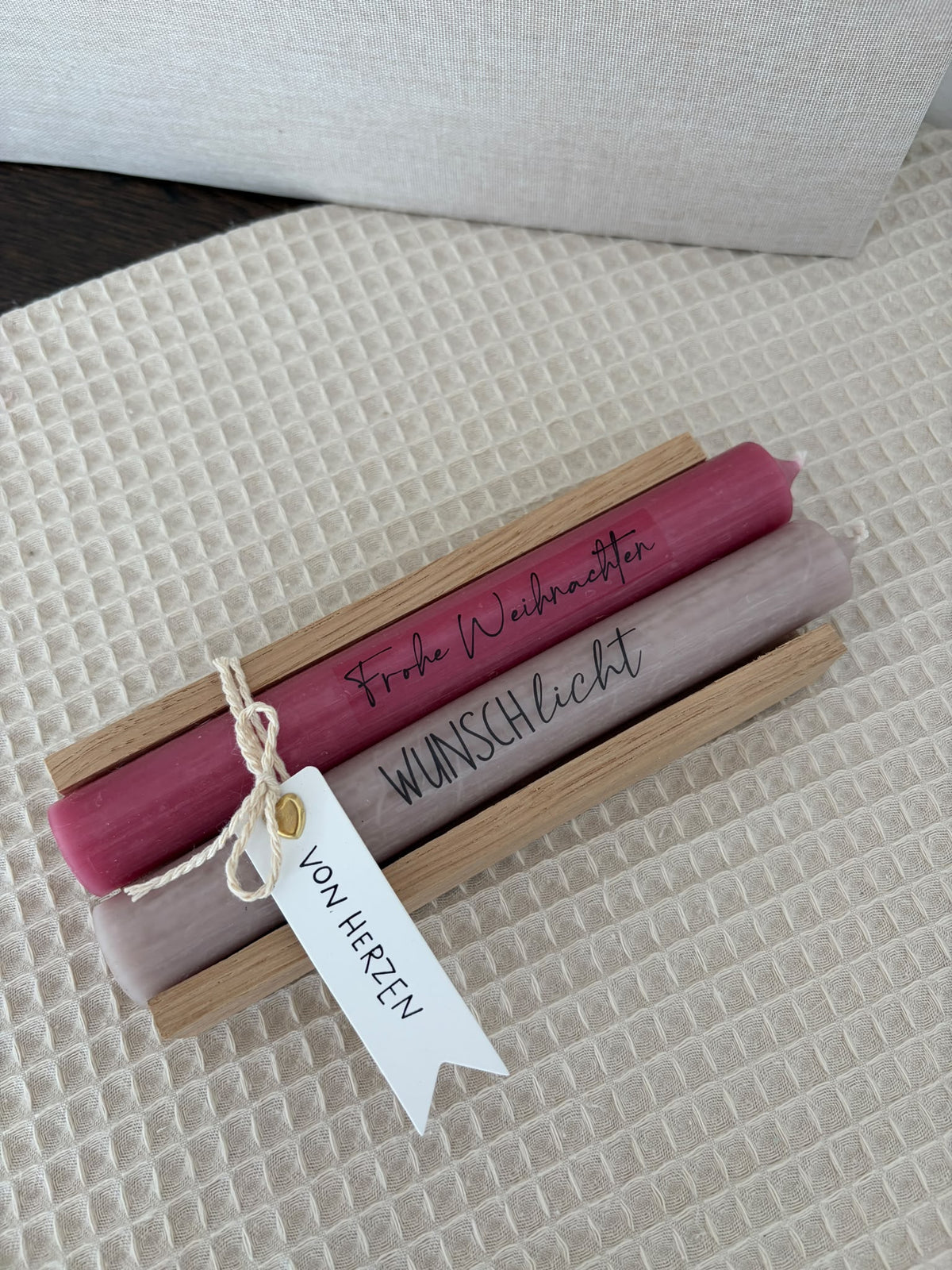 Kerzenset - Frohe Weihnachten