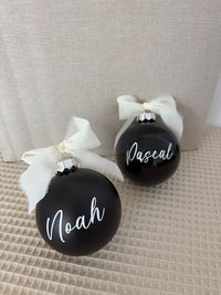 Weihnachtskugel 8cm - Schwarz
