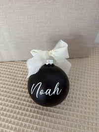 Weihnachtskugel 8cm - Schwarz