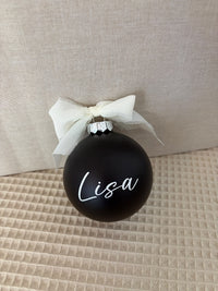 Weihnachtskugel 8cm - Schwarz