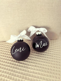Weihnachtskugel 6cm - Schwarz