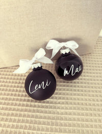 Weihnachtskugel 6cm - Schwarz