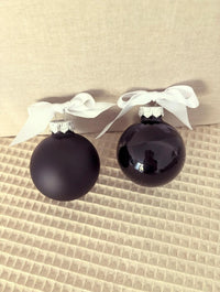 Weihnachtskugel 6cm - Schwarz