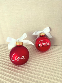 Weihnachtskugel 6cm - Rot