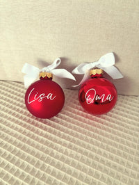Weihnachtskugel 6cm - Rot