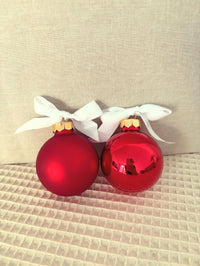 Weihnachtskugel 6cm - Rot