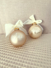 Weihnachtskugel 6cm - Champagner