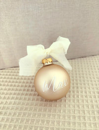 Weihnachtskugel 6cm - Champagner