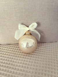 Weihnachtskugel 6cm - Champagner