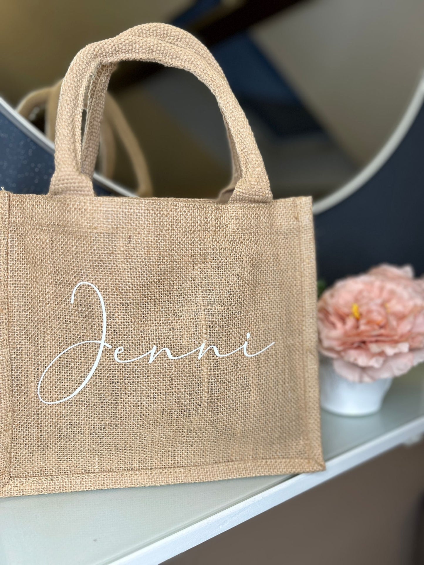 Jutetasche - Name Filigran - Jute Style